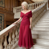 Donnabelle™ | Off Shoulder Flow Midi Dress