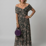 Donnabelle™ | Off Shoulder Flow Midi Dress