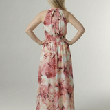 Donnabelle™ | Gathered Halter Midi Dress