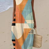 Iris™ | Geometric Midi Dress