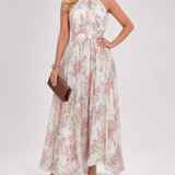 Donnabelle™ | Floral Print Flowing Skirt Midi Dress