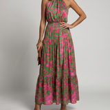 Donnabelle™ | Draped Halter Midi Dress