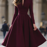 Jennifer™ | V-Neck Midi Dress