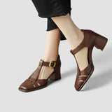 Eva™ | Orthopaedic Heeled Shoes with T-Strap