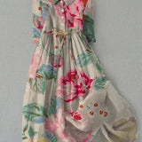 Livia™ | Elegant Short Sleeve Floral Dress