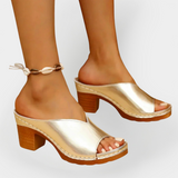 Orthopaedic Sandals with Wide Heel