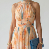 Donnabelle™ | Soft Halter Midi Dress