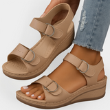 Leather Orthopaedic Sandals with Heel