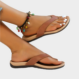 Comfortable sandals with anatomical construction