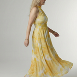 Donnabelle™ | Gathered Halter Midi Dress