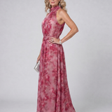 Donnabelle™ | Soft Halter Neck Midi Dress