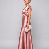 Donnabelle™ | Cap Sleeve Wrap Bodice Maxi Dress