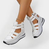 Elegant Summer Heeled Sandals with Side Closure