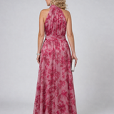 Donnabelle™ | Soft Halter Neck Midi Dress