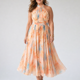 Donnabelle™ | Soft Halter Midi Dress