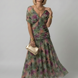 Donnabelle™ | Off Shoulder Flow Midi Dress
