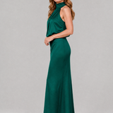 Donnabelle™ | Sleeveless Draped Neck Midi Dress