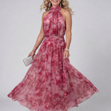 Donnabelle™ | Soft Halter Neck Midi Dress