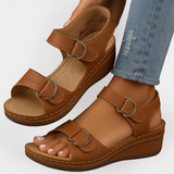 Leather Orthopaedic Sandals with Heel