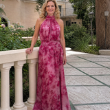 Donnabelle™ | Soft Halter Neck Midi Dress