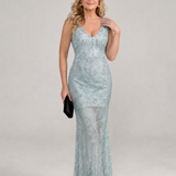 Donnabelle™ | Sequin Sleeveless Sheer Panel Midi Dress