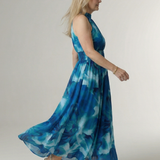 Donnabelle™ | Gathered Halter Midi Dress