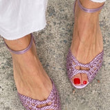 Isadora – Woven Gold Sandals