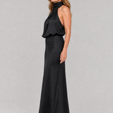 Donnabelle™ | Sleeveless Draped Neck Midi Dress