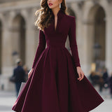 Jennifer™ | V-Neck Midi Dress