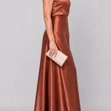 Donnabelle™ | Cap Sleeve Wrap Bodice Maxi Dress