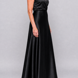 Donnabelle™ | Cap Sleeve Wrap Bodice Maxi Dress