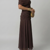 Donnabelle™ | Off Shoulder Flow Midi Dress