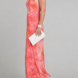 Donnabelle™ | Halter Neck Printed Pattern Maxi Dress