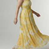 Donnabelle™ | Gathered Halter Midi Dress
