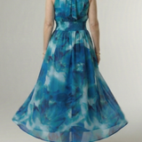 Donnabelle™ | Gathered Halter Midi Dress