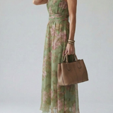 Donnabelle™ | Gathered Halter Midi Dress