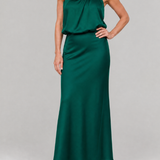 Donnabelle™ | Sleeveless Draped Neck Midi Dress