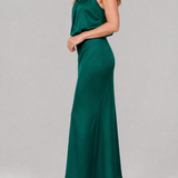 Donnabelle™ | Sleeveless Draped Neck Midi Dress