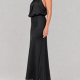 Donnabelle™ | Sleeveless Draped Neck Midi Dress