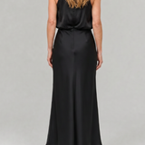 Donnabelle™ | Sleeveless Draped Neck Midi Dress