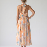 Donnabelle™ | Soft Halter Midi Dress