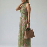 Donnabelle™ | Gathered Halter Midi Dress