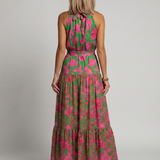Donnabelle™ | Draped Halter Midi Dress