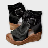 Open Toe Platform Sandals with Strap