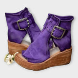 Open Toe Platform Sandals with Strap