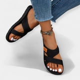 Summer sandals with mesh