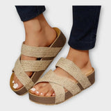 Platforms with Braided Details and Wide Straps
